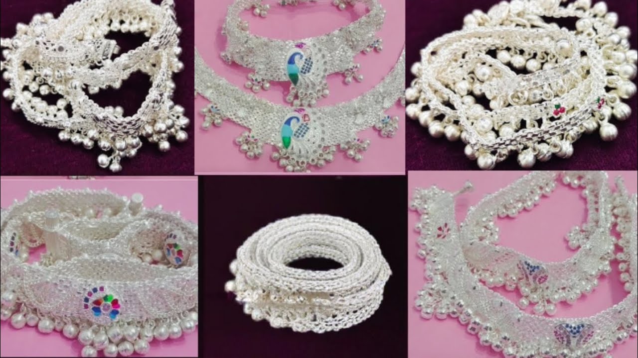 सबसे सुंदर 😍 चांदी की दुल्हन पायल🌸 की डिजाइन 2026 // Trending Anklets Payal for Wedding Collection