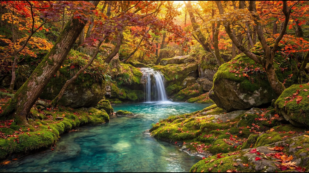 Relaxing Music with Waterfall & Bird Singing for Mental Health | Soothing Nature Sounds for Rest
