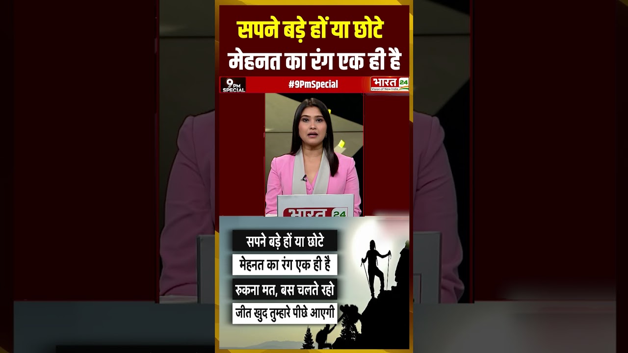 Motivational Good Morning: मेहनत का रंग एक ही है | Bharat 24 | India | Motivation