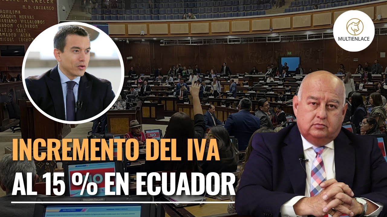 Daniel Noboa incrementará el IVA al 15 % en Ecuador