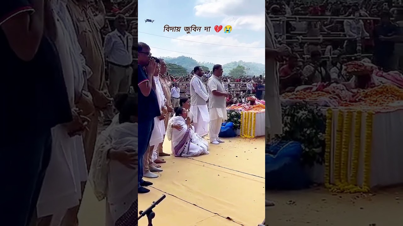 Zubeen Garg funeral 💔 #zubeengarg
