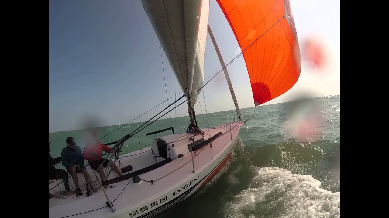 Levity J80 Downwind Sailing 20141028 SZ-HK part 5