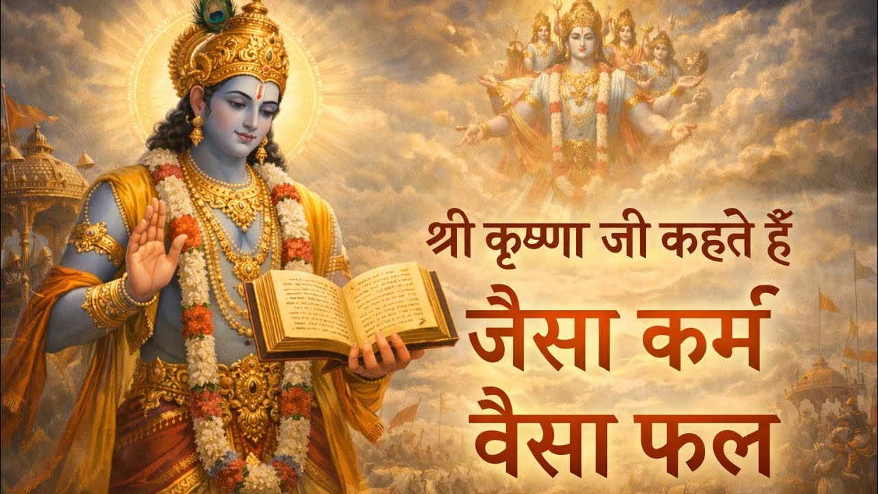 श्री कृष्ण जी कहते हैं जैसा कर्म वैसा फल | भगवतगीता |