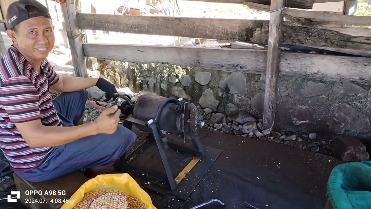 Proses Pembuatan popcorn Made in Indonesia  👍👍🌽🌽🌽🌽