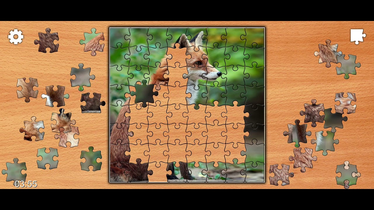 Jigsaw Puzzle Fox Solution 🧩🗝️🎮 🎯 🦊🦊 @Puzzlegameiq123 ##