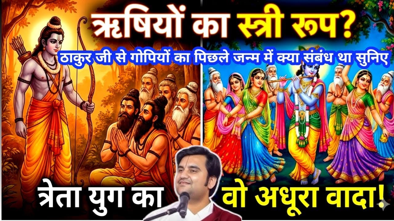 ठाकुर जी से गोपियों का क्या संबंध था #indreshji #bhagwatkatha #bhaktipath #motivation #gopiyan #live
