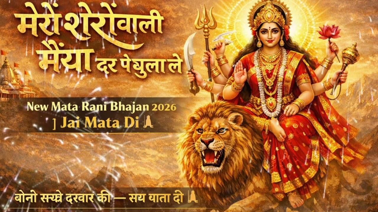 मेरी शेरोंवाली मैया दर पे बुला ले | New Mata Rani Bhajan 2026 | Jai Mata Di 🙏
