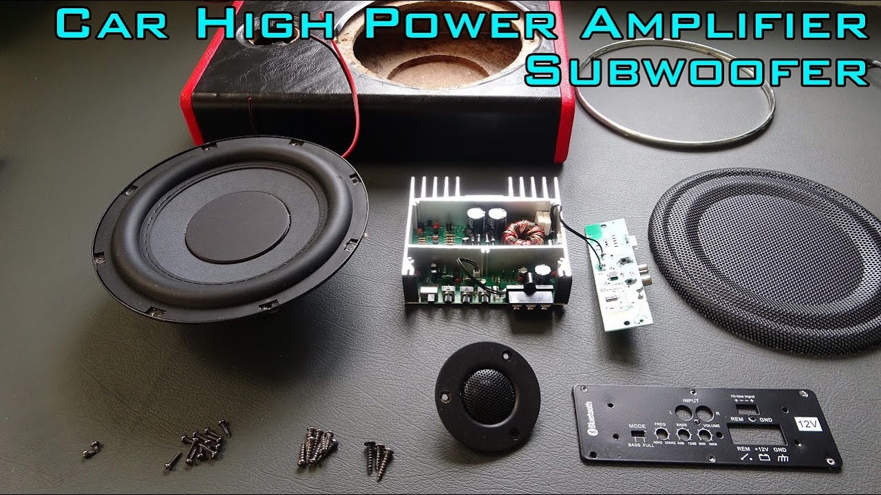 What's Inside K-808APR 12V 600W 8 Inch Car High Power Amplifier bluetooth 5.0 Audio Subwoofer