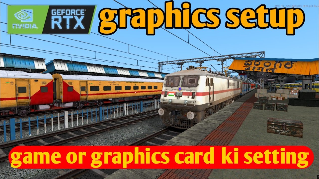 Train Simulator classic in game graphics settings and Nvidia control panel settings