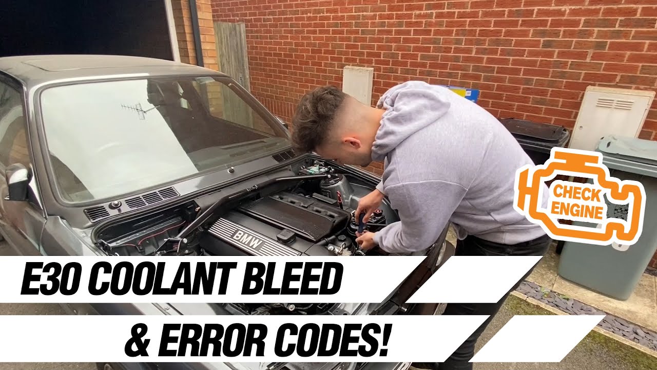 BMW E30 M54 COOLANT BLEED & OBD2 ERROR CODES!