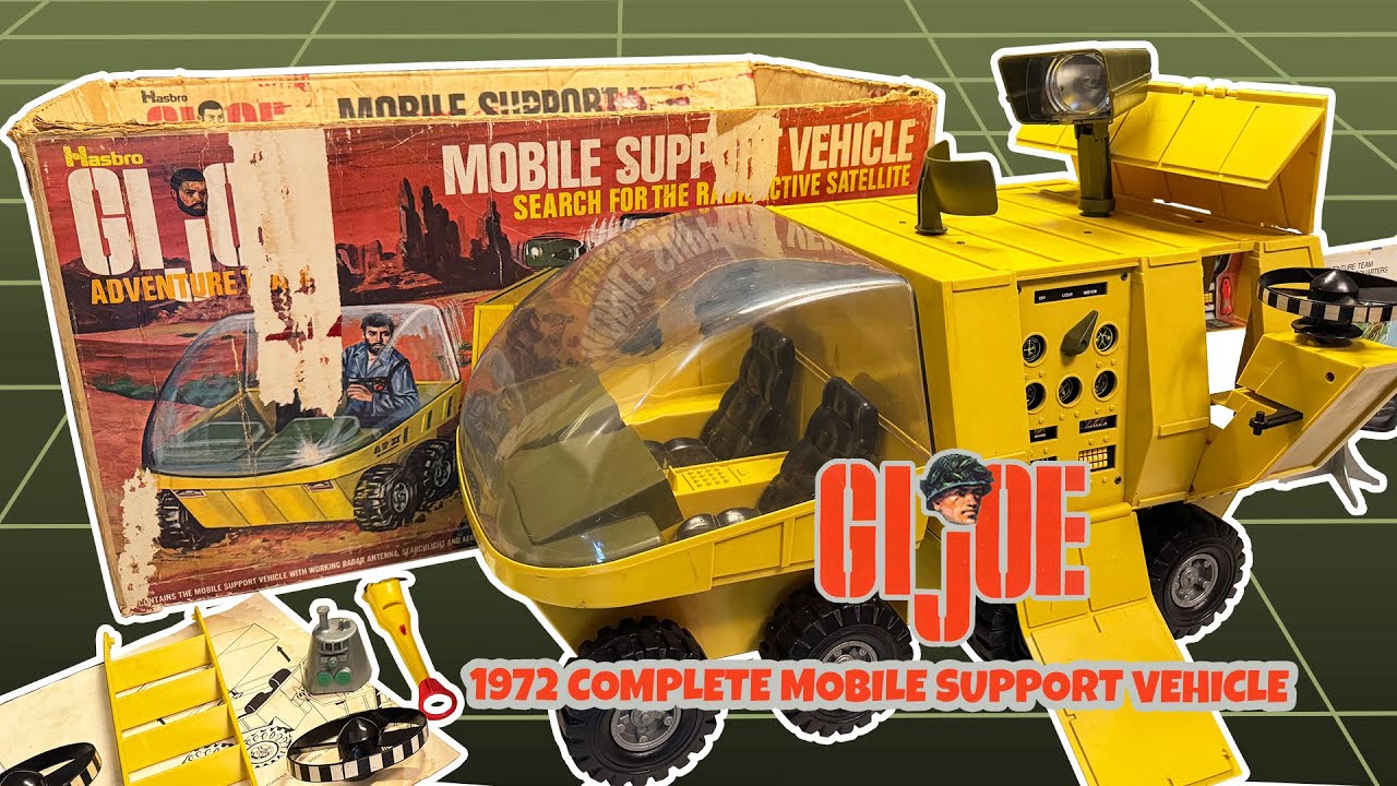 GI JOE Adventure Team MOBILE SUPPORT VEHICLE - Complete in Box!!