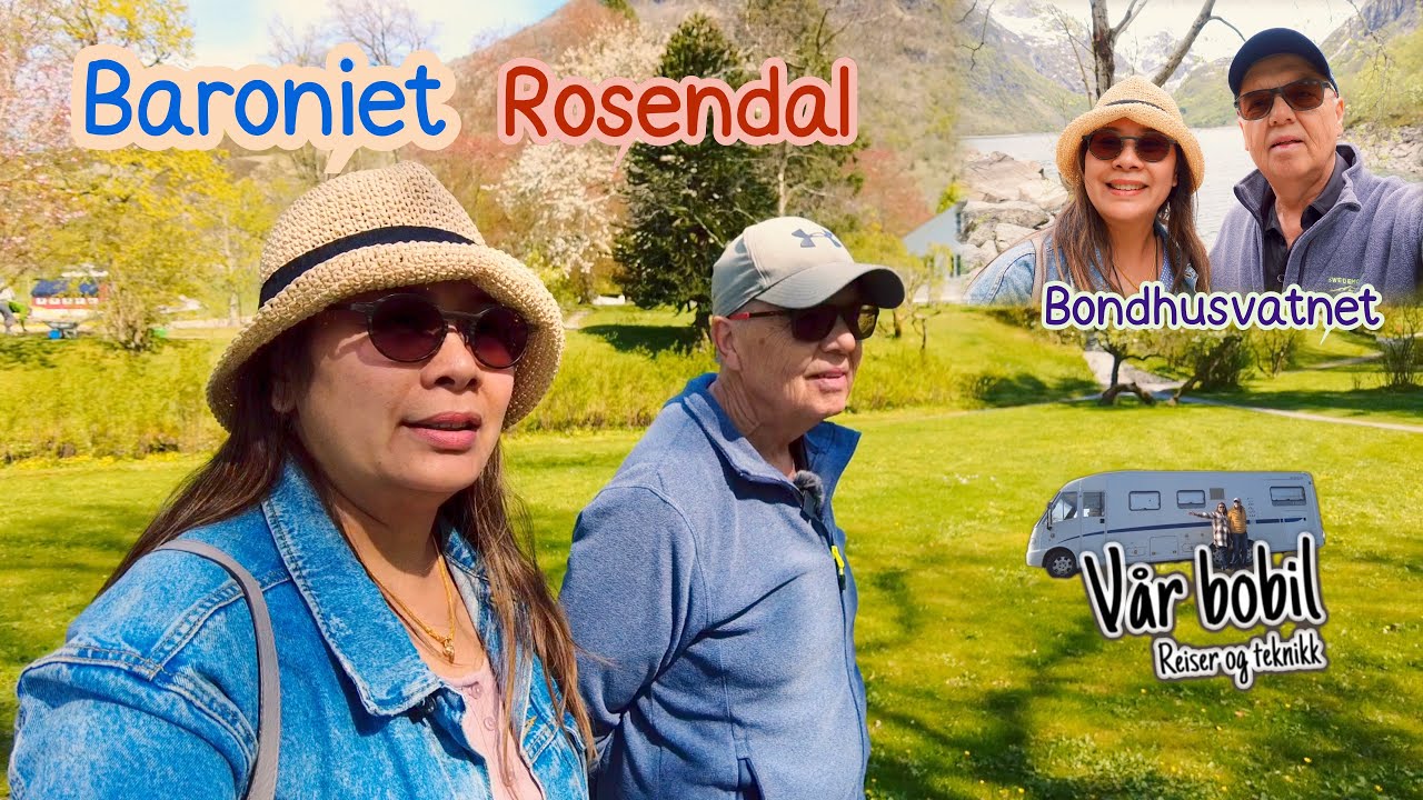 Rosendal, Baroniet og Bondhusvatnet. Bobiltur til Hardanger Del.4