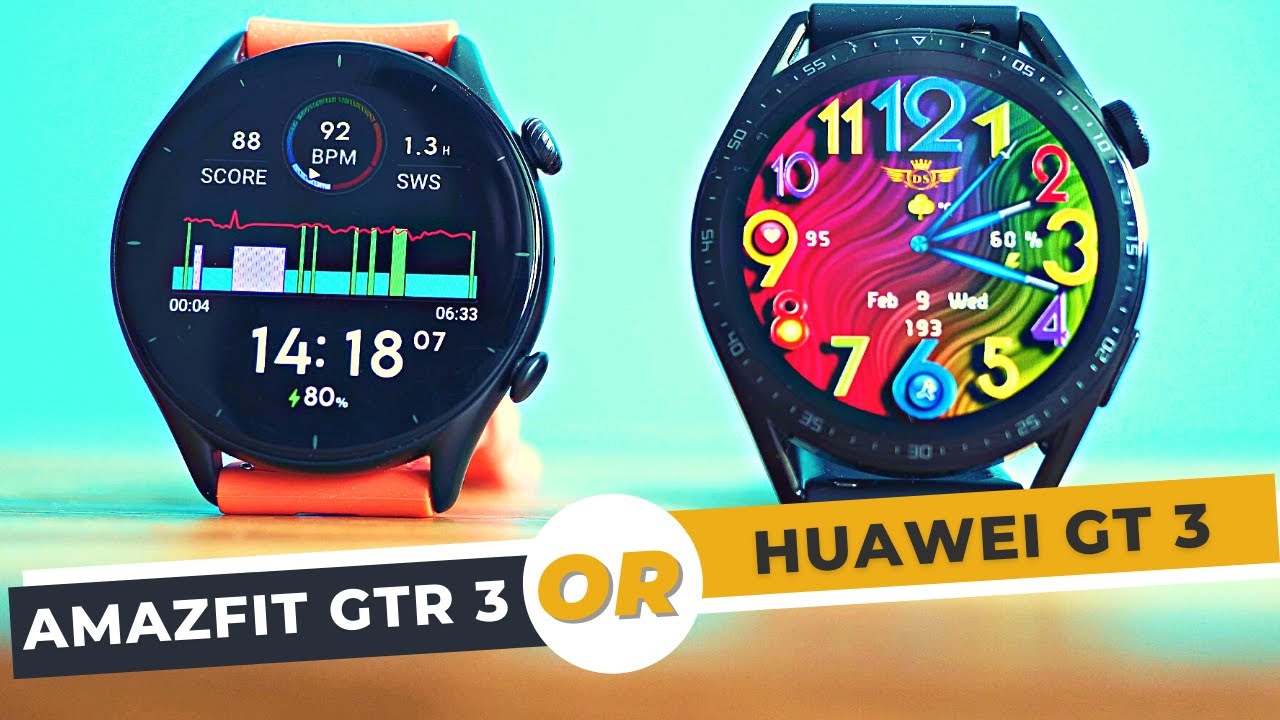 Amazfit GTR 3 vs Huawei Watch GT 3: Which is the Better One?