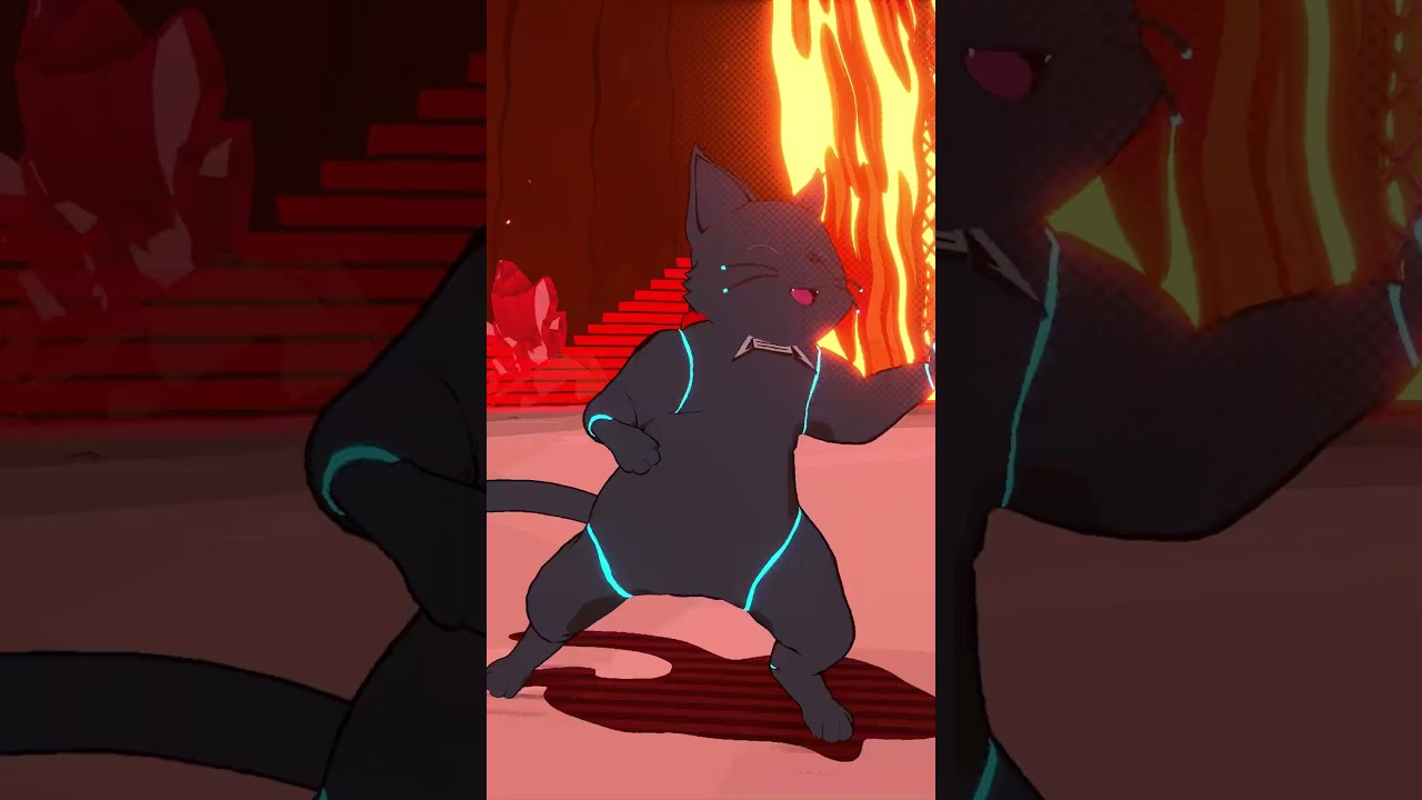 HI-FI RUSH: 808 Cat Combat Transition. #shorts #hifirush #cute #cat