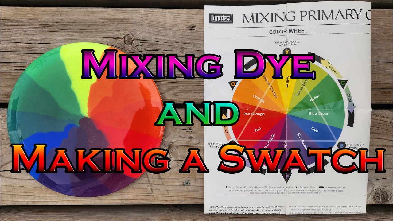 Dyeing a Color Wheel Swatch - Disc Golf Dye and Mixing Tutorial