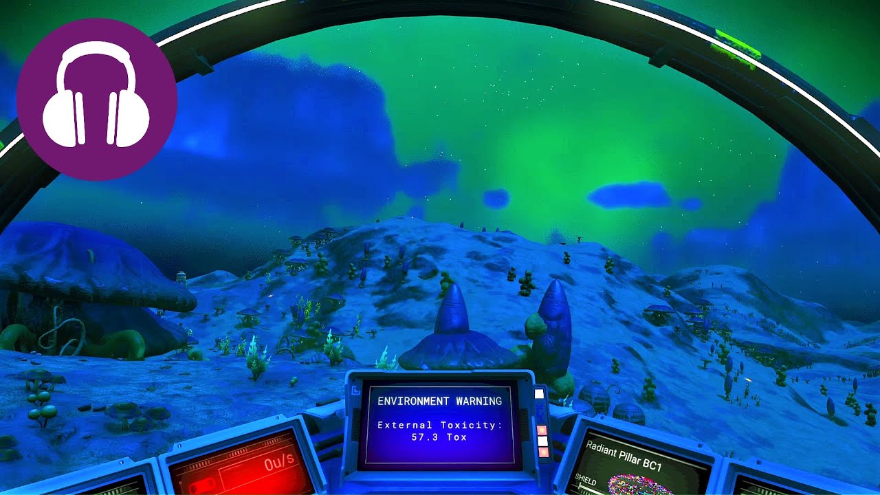 Relaxing SPACESHIP & RAIN Sounds 💤 10 Hours NO MAN'S SKY Black Screen Ambience | Deep Sleep