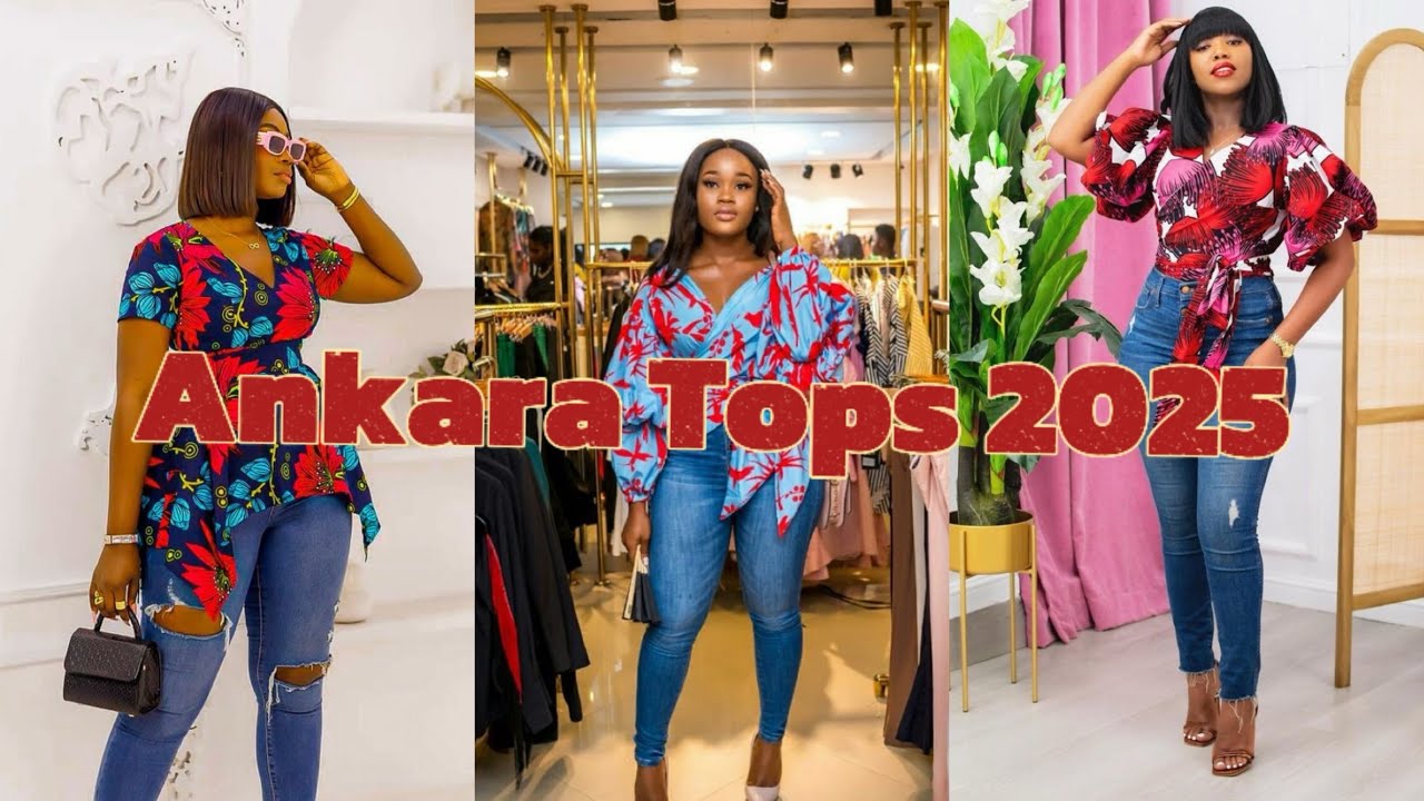 Latest Ankara Tops for Jeans 2025 #ankarastyles #goviral