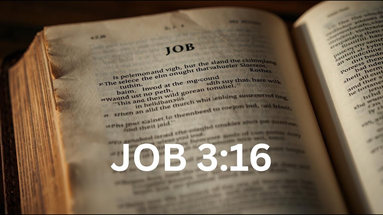 When Everything Feels Pointless: Job's Hidden Message JOB 3:16