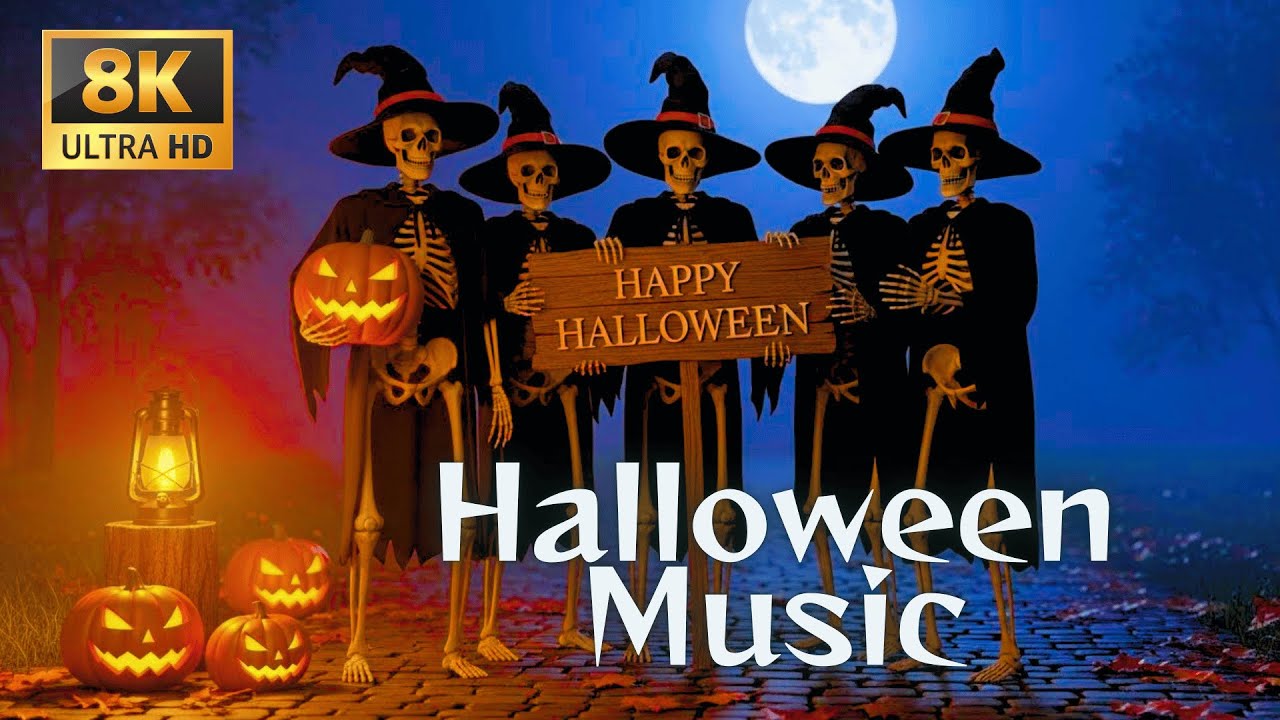 Halloween Night Ambience 2025 🎃 Haunted Pumpkin Village 👻 Relaxing Spooky Sleep Music Selection