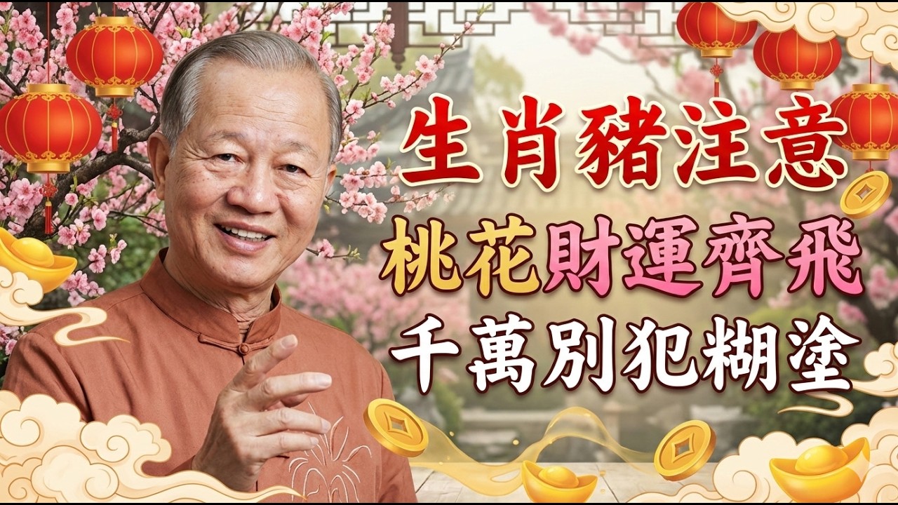 恭喜生肖豬！曾仕强：老天爺給你的考驗結束了，未來五年將是你人生的巔峰！#曾仕強 #易經智慧 #屬豬 #生肖運勢 #否極泰來 #易經
