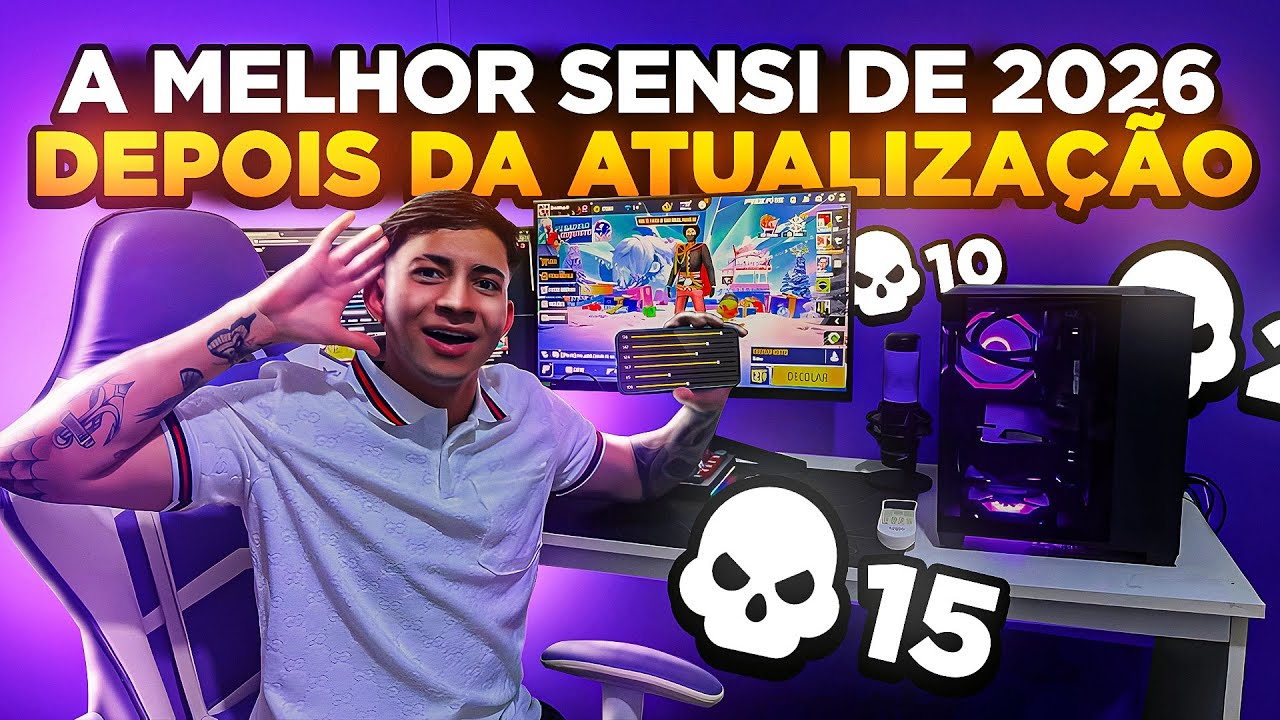 AUXÍLIO DE MIRA 2026? 🤖 DEPOIS DA ATUALIZAÇÃO 🔥 A MELHOR SENSIBILIDADE PARA SUBIR CAPA NO IPHONE