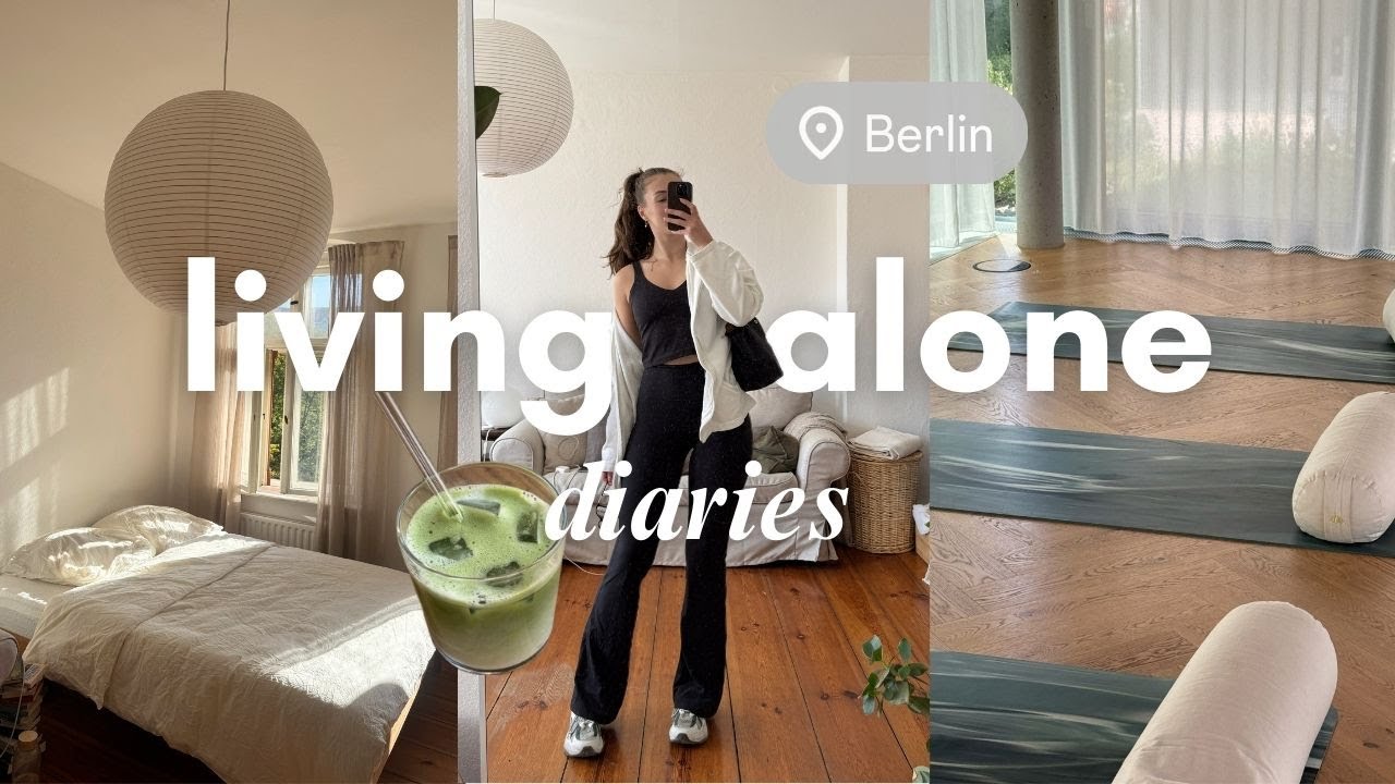 my cozy berlin life 🍵🧘🏽‍♀️ | living alone, yoga class & cooking // vlog