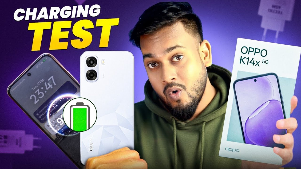 Oppo K14x Charging Test 0 to 100% | Box Charger 45W and Heat Test.