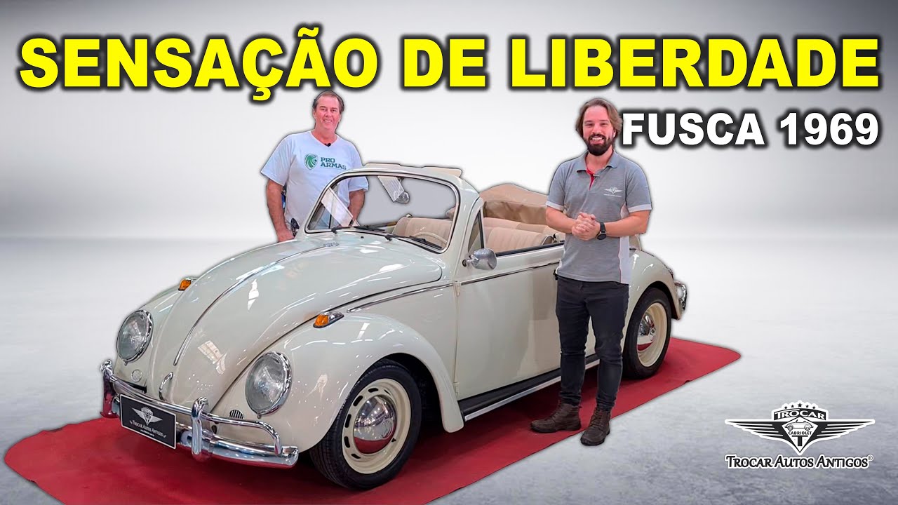 MOTOCICLISTA E FUSQUEIRO! Entrevista com Cliente apaixonado por convers&iacute;vel | Fusca 1969 | UM SHOW!