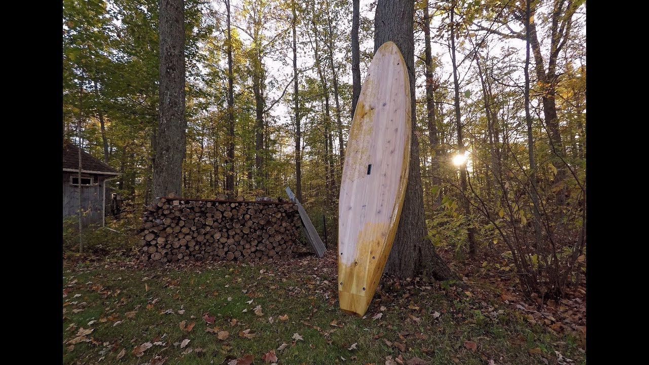 Homemade Wooden Paddle Board + Drawings