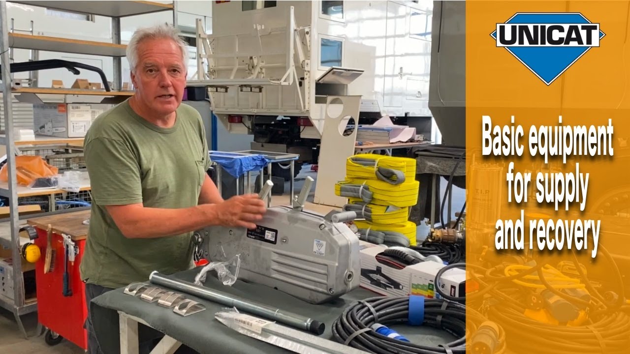 Экспедиционное транспортное средство UNICAT: основное оборудование для снабжения и эвакуации