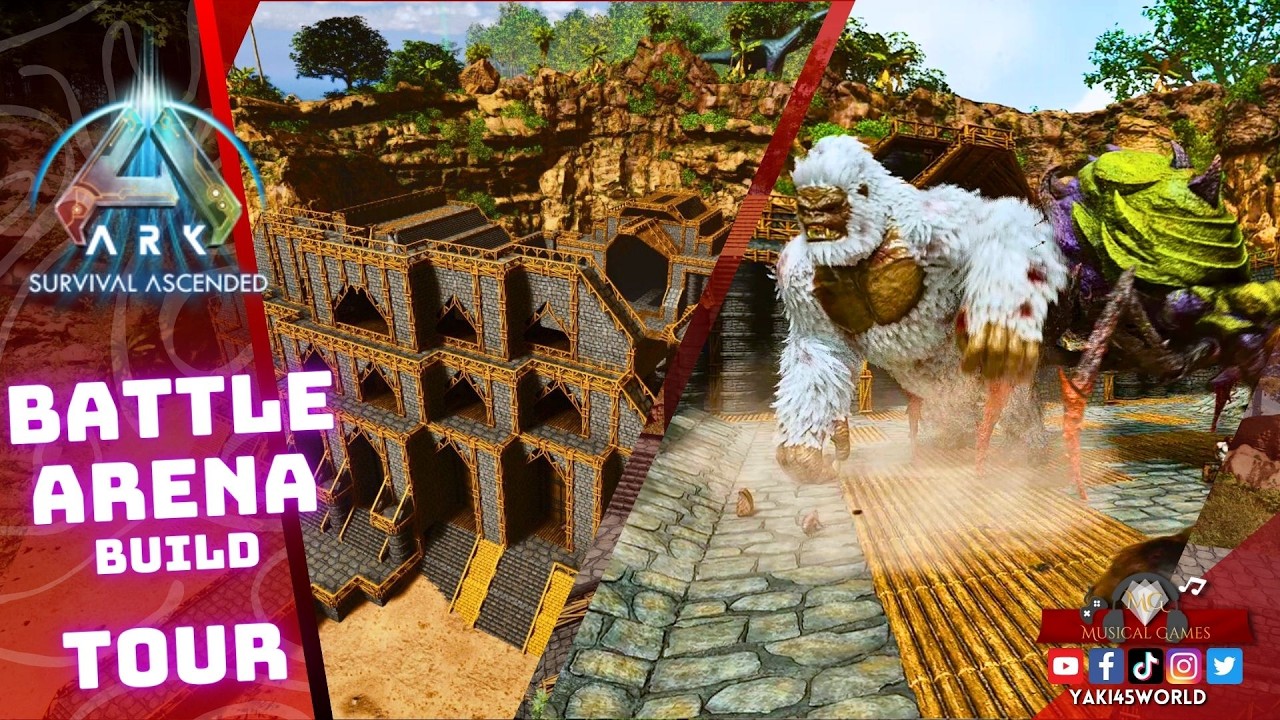 I Built the Craziest Battle Arena in ARK Survival Ascended