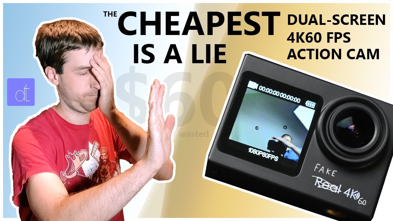 I Bought THE CHEAPEST 4K60 Dual-Screen Action Cam on Amazon | 4K60 GoPro Clone Review Actman X40