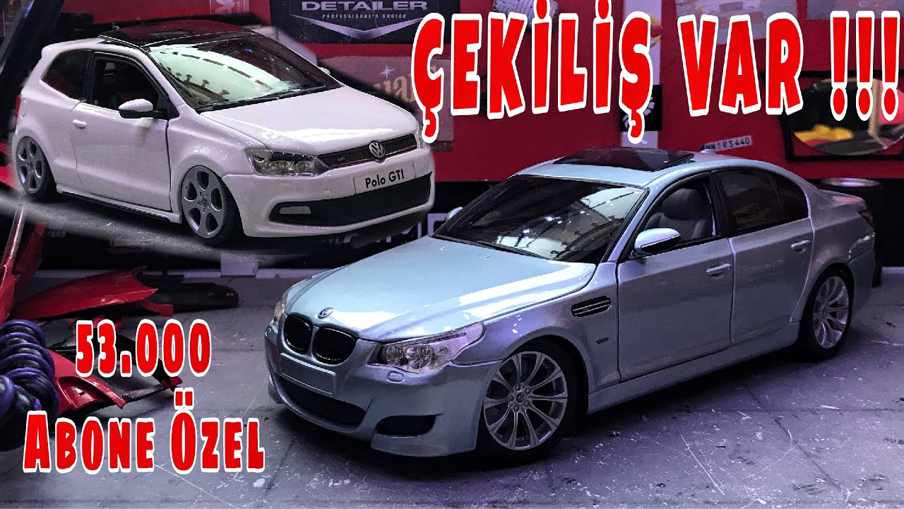50.000 ABONE ÖZEL VOLKSWAGEN POLO GTİ ÇEKİLİŞİ !!!! BMW M5 E60 Modifiye | 1:18 Diecast Model