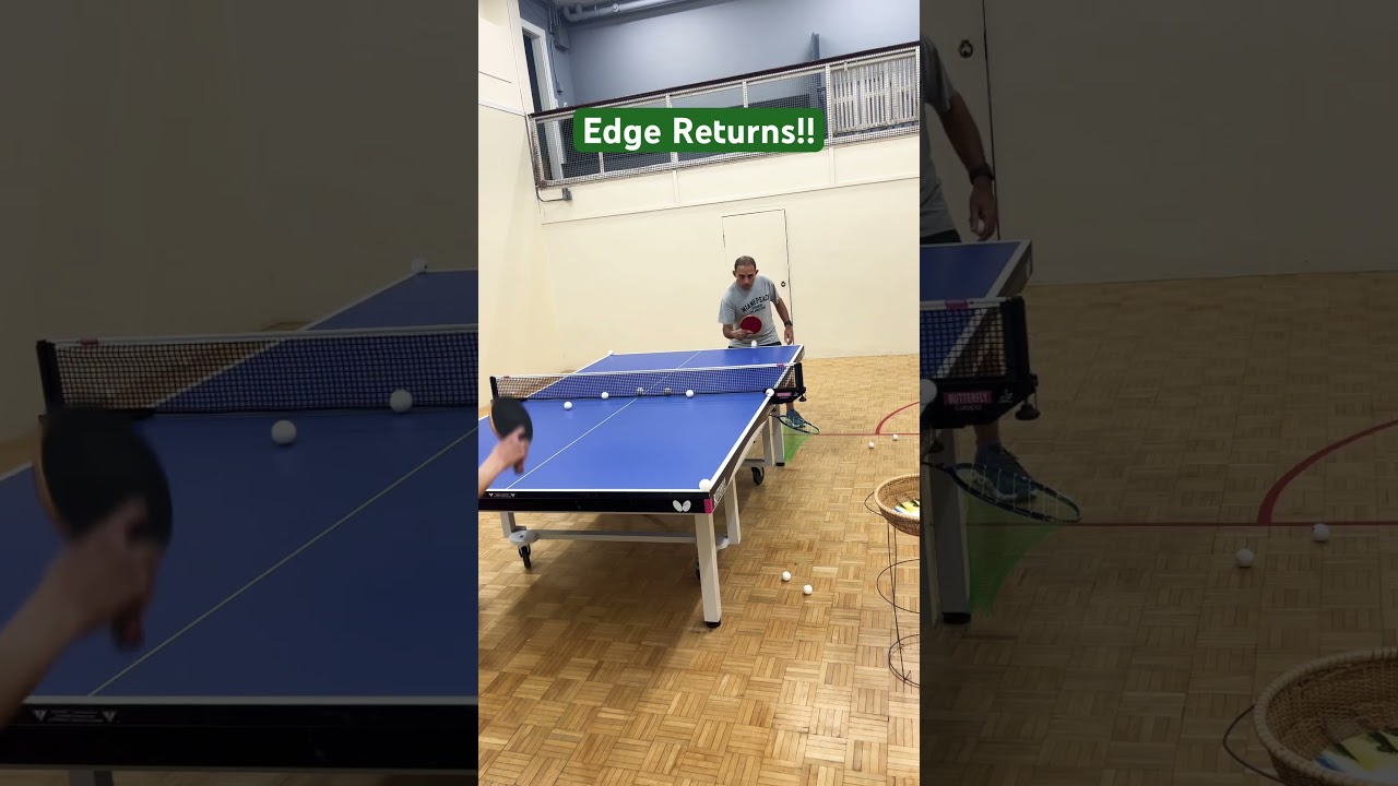 Sudhansu&rsquo;s Crazy Edge Returns! 🔥 | Table Tennis Reflex Test#shots #fyp #viralvideo #edge #training