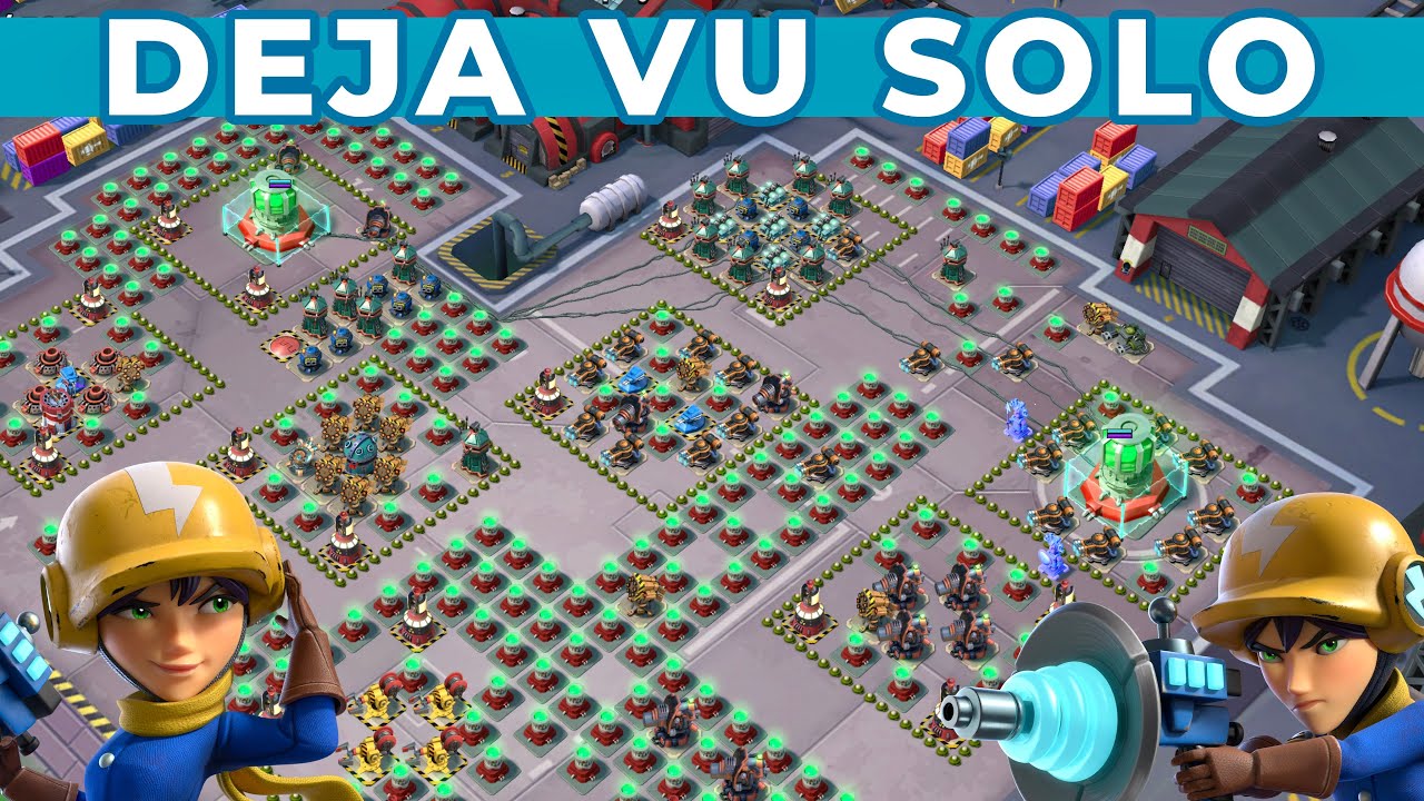 DEJA VU solo on DUPLEXITY with Proto troops and Laser Rangers - BOOM BEACH attack strategy/gameplay