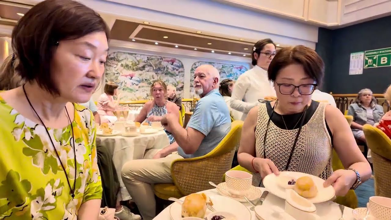 Queen Elizabeth Cruise Day 2 - Afternoon Tea