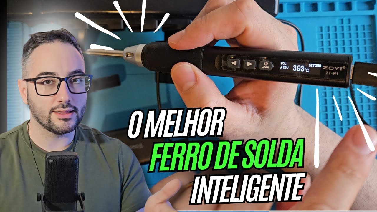 Adeus ferros de solda antigos! 😳 Conheça o Zoyi inteligente!