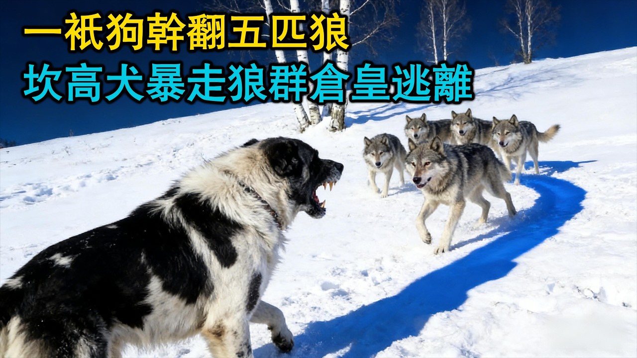 一只狗幹翻五匹狼，坎高犬暴走狼群倉皇逃離！荒野遊牧，一堆篝火完成就能完成烹飪！那只守在廢棄老屋前的狗，卻不知道主人再也回不來了！一只掉隊的小羊被牧羊人在山上撿到！