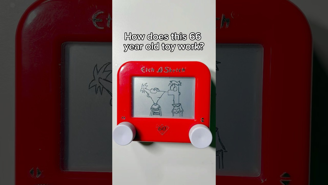 How does an Etch A Sketch work? Pls sub to help me hit 100k subs 🙏 #howto #learn #tips #art #retro