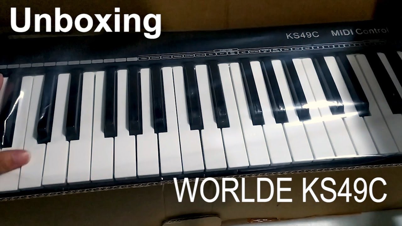 Rasanya kaya... | Unboxing + Test cobain MIDI Controller Worlde KS49C Indonesia