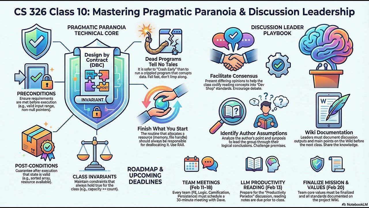 CS326 Class 10 Podcast: Pragmatic Paranoia and Defensive Coding