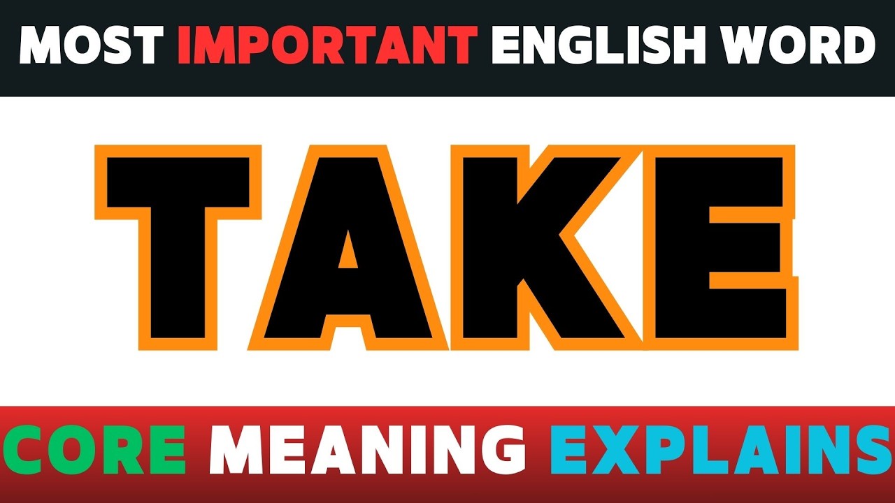 The real meaning of the English verb 