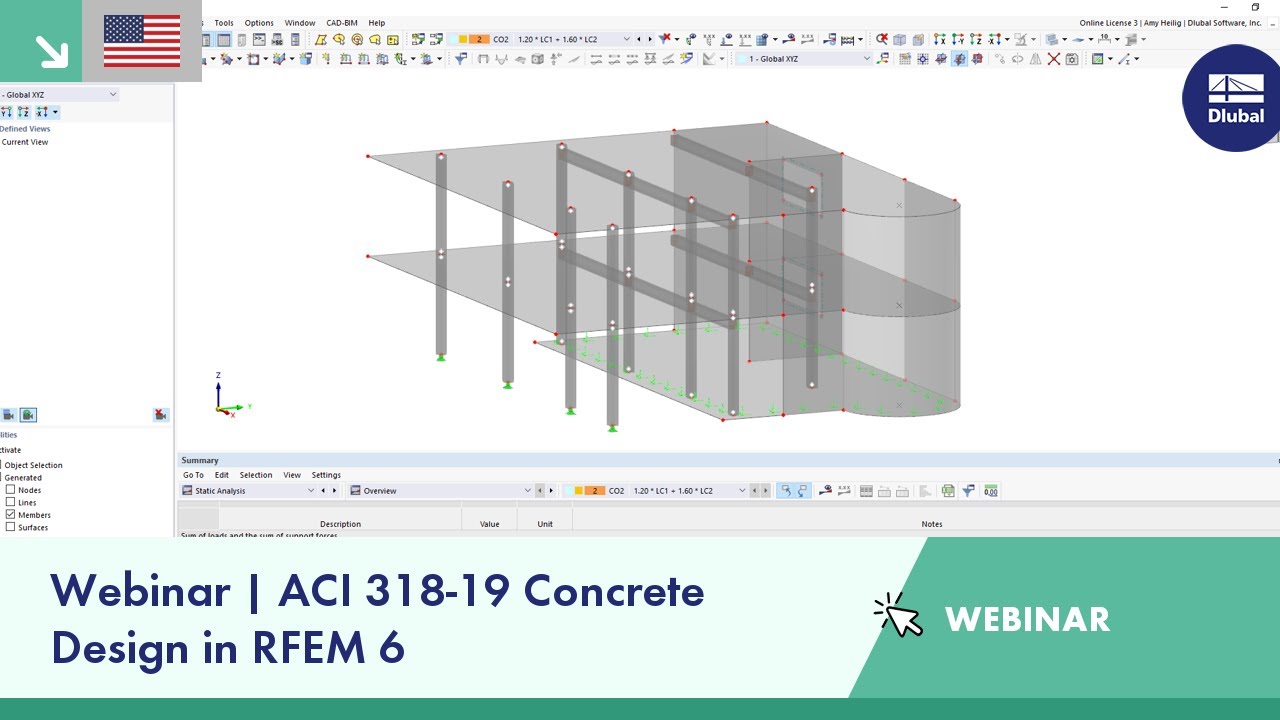 Webinar | ACI 318-19 Concrete Design in RFEM 6