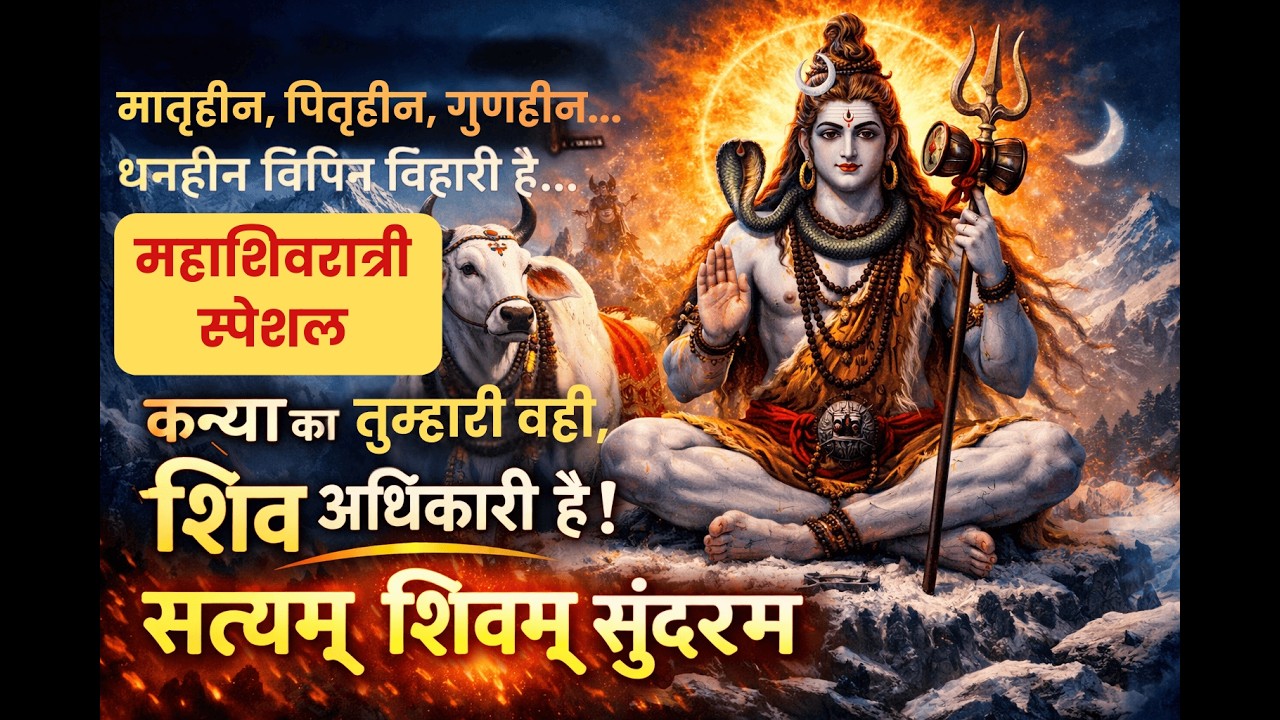 #Live मातृहीन पितृहीन शिव स्तुति | Shiv Stuti Live | Satyaṁ Shivam Sundaram | Mahadev Bhajan Live 🔴