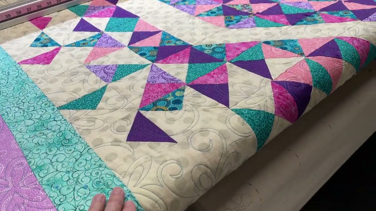 Monica’s “Exploding Heart” quilt