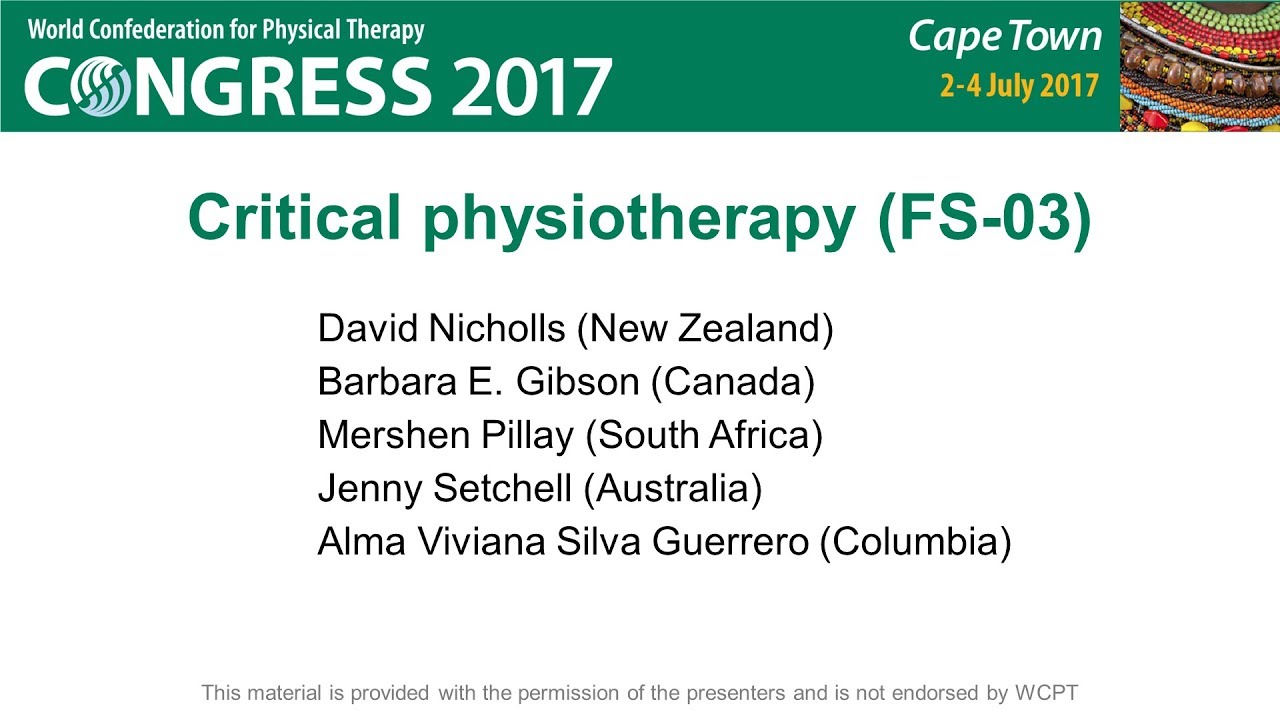 Critical physiotherapy (FS-03)