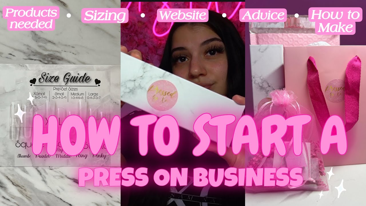 ВСЁ, ЧТО ВАМ НУЖНО, чтобы начать Press On Business ♡ [Продукция, веб-сайт + доставка, как сделать...