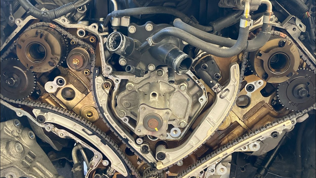 Removing and changing oil jet on infinite qx80 qx56 during timing chain job same as Nissan Armada