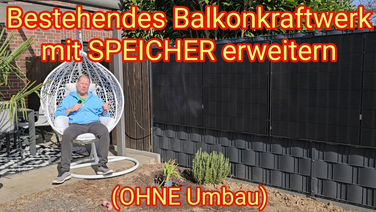 Balkonkraftwerk mit Speicher erweitern (ohne Umbau),  Anker SOLIX Solarbank 2 AC