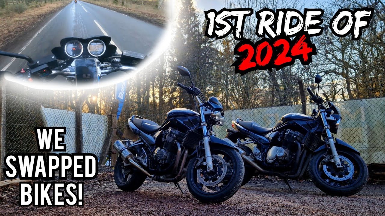 Наша первая поездка в 2024 году! Два Suzuki Bandit GSF1200 *исследуем Уэльс*